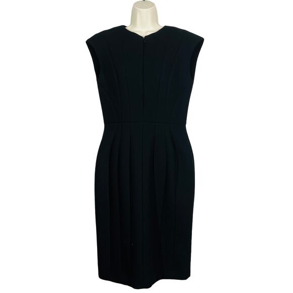 Dice Kayek Structured Scuba Dress Sleeveless Piped Knee Black Couture DIY - S - Picture 1 of 15